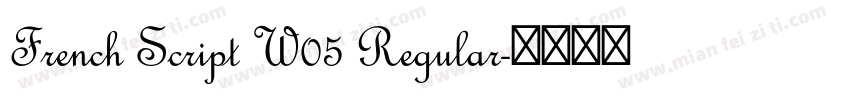 French Script W05 Regular字体转换